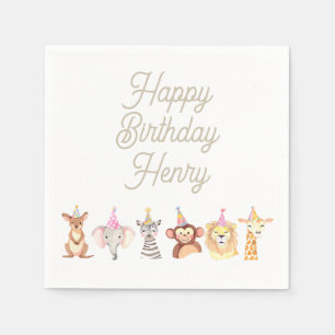 Personalised Party Animal Birthday Napkins