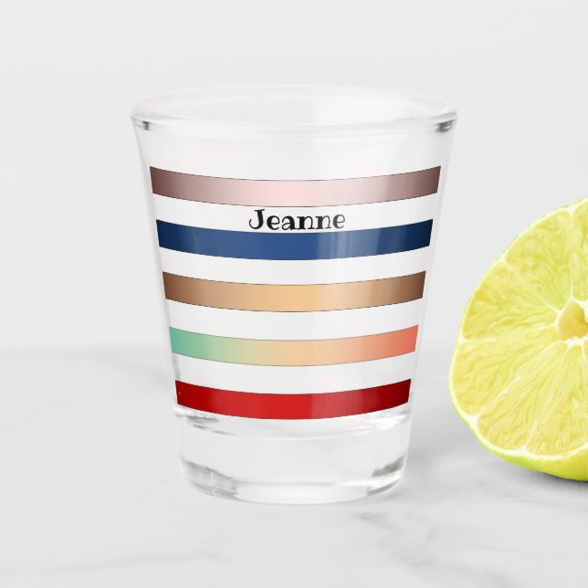 personalised, party, bachelorette party, girlfrien shot glass (Front)