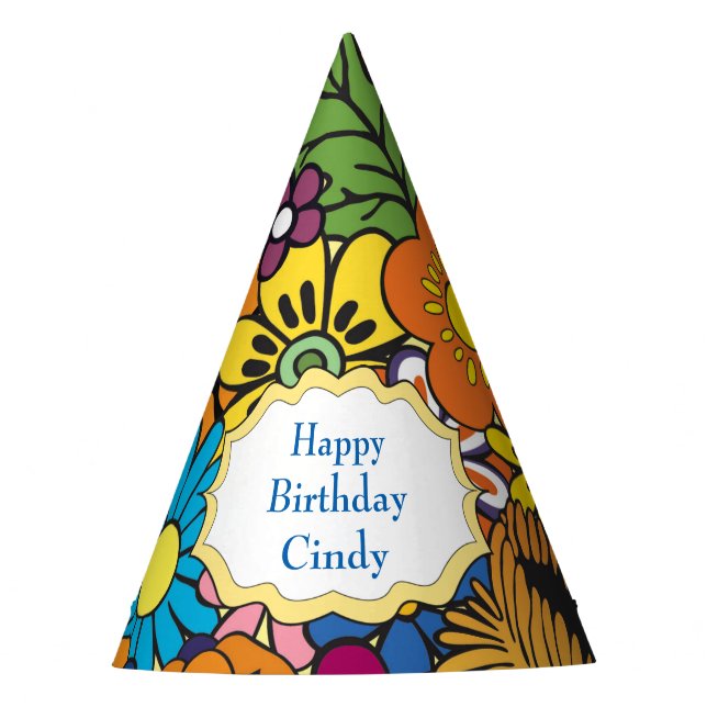 Personalised Party Hats - Party Supplies - Gifts (Front)