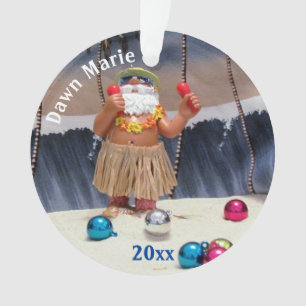 Personalised Party Santa - Acrylic Ornament