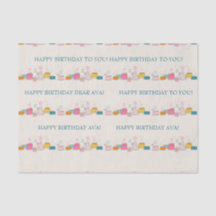 Personalised Party Tissue – Doodle Cakes on Cream