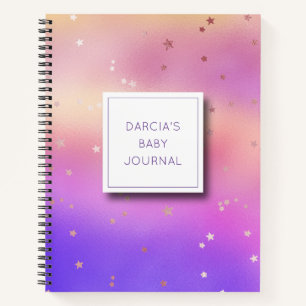 Personalised Pastel Baby Journal