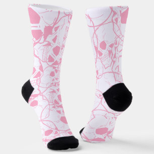 Personalised Pastel Colour Skull pattern  Socks