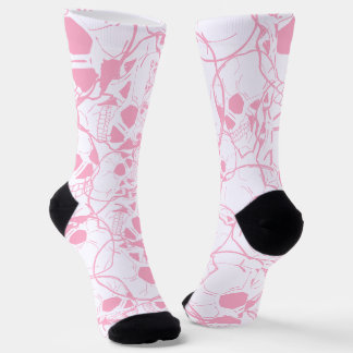 Personalised Pastel Colour Skull pattern  Socks