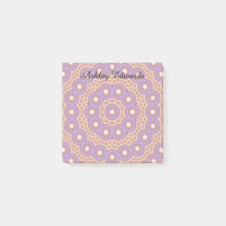 Personalised Pastel Geo Patterned Post-it Notes
