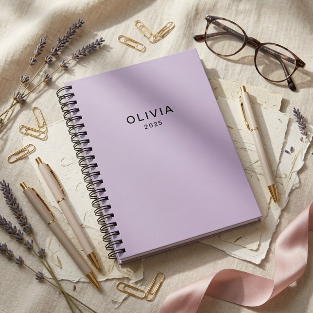 Personalised Pastel Lavender | Custom Name Notebook (Creator Uploaded)