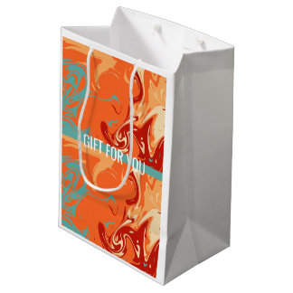 Personalised Pastel Marbel Cute Aesthetic Medium Gift Bag