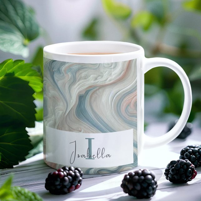 Personalised Pastel Marble Classic Mug (Creator Uploaded)