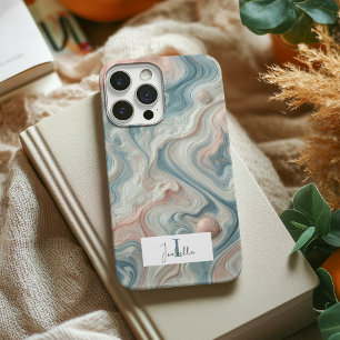 Personalised Pastel Marble iPhone Case