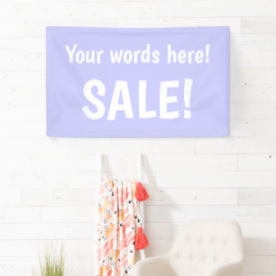 Personalised Pastel Periwinkle Sale Banner