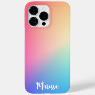 Personalised Pastel Rainbow   Case-Mate iPhone 14 Pro Max Case