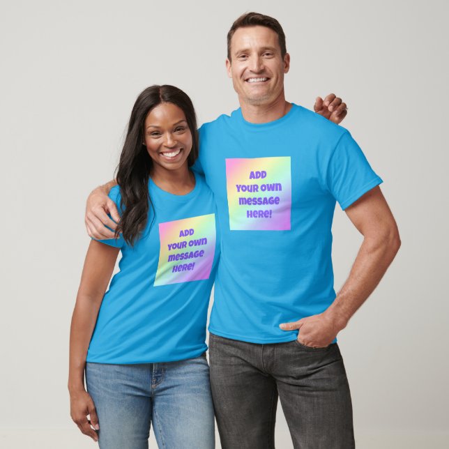 Personalised Pastel Rainbow T-Shirt (Unisex)