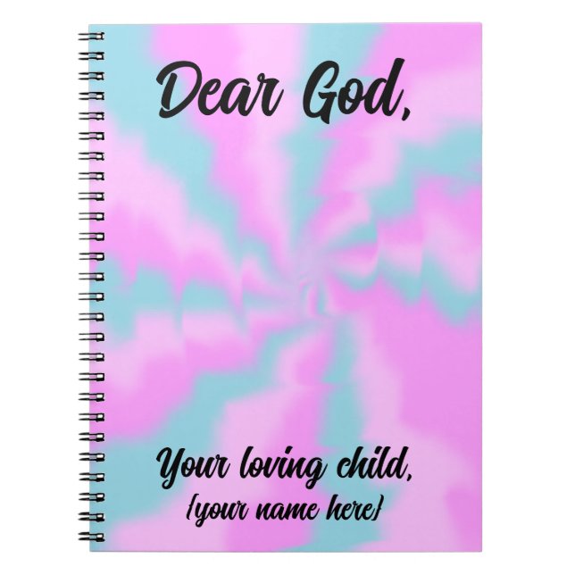 Personalised Pastel Reflections Prayer Journal (Front)