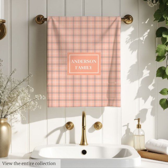 Personalised Pastel Towels Chic Family Accent (Personalized Pastel Towels Chic Family Accent)