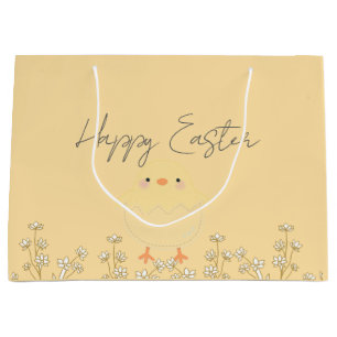 Personalised Pastel Yellow Easter Gift Bag