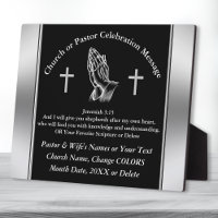 Personalised Pastor Anniversary Plaques, Scripture