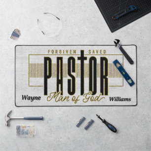 Personalised Pastor Man Of God Desk Mat