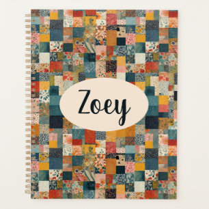 Personalised Patchwork Quilt Print Planner