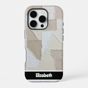 Personalised Patchwork Texture iPhone 16 Pro Case