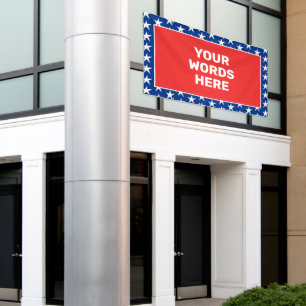 Personalised Patriotic Banner