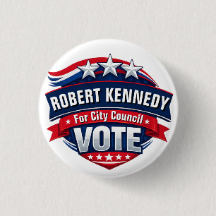 Personalised Patriotic Campaign Vote 3 Cm Round Badge