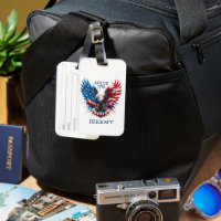 Personalised Patriotic Colours America Bold Eagle
