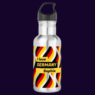 Personalised Patriotic German Flag 532 Ml Water Bottle