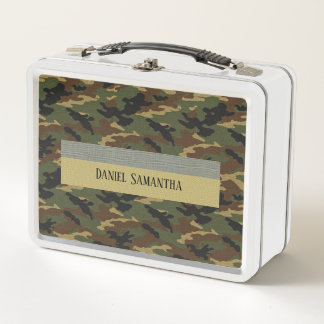 Personalised Patriotic Lunch Box Custom Names Gift