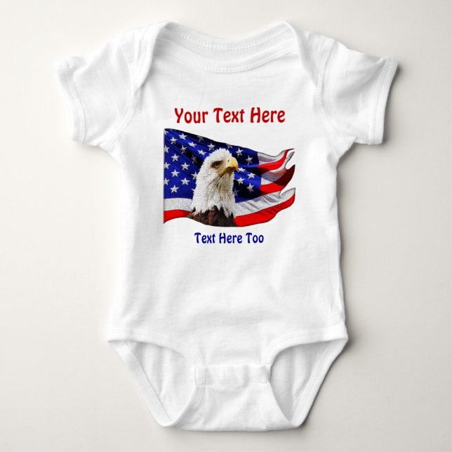 Personalised Patriotic Matching Shirts for Family (Front)