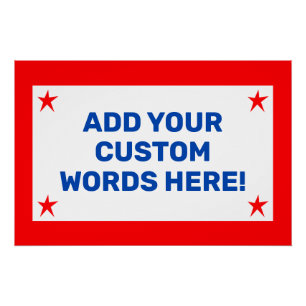 Personalised Patriotic Poster