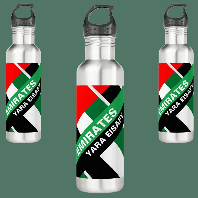 Personalised Patriotic United Arab Emirates Flag 710 Ml Water Bottle (Creator Uploaded)