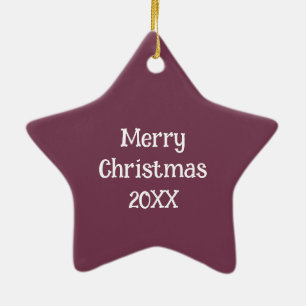 Personalised Patterned Ceramic Ornament