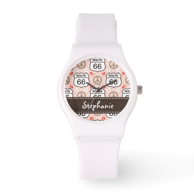 Personalised Peace Love Road Trip Watch (Front)
