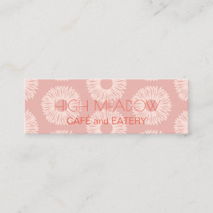 Personalised "Peach Blooms" Social Media Mini Business Card