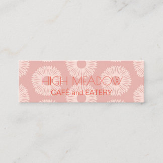 Personalised "Peach Blooms" Twitter Mini Business Card