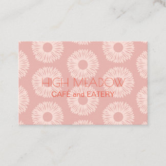 Personalised "Peach Blooms" (UK/Euro) Business Card