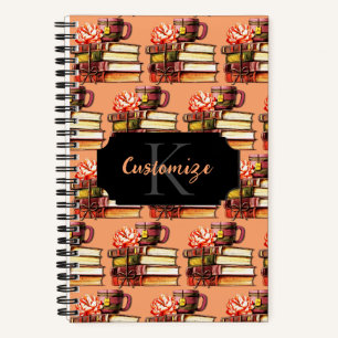 Personalised Peach Books And Tea