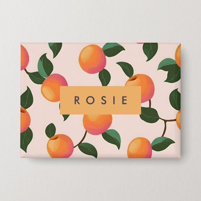 Personalised Peach Pattern Cute Peaches (Front)