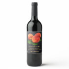 Personalised Peaches Sweet Teacher Wine Label