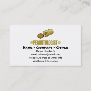 Personalised Peanut Business Card