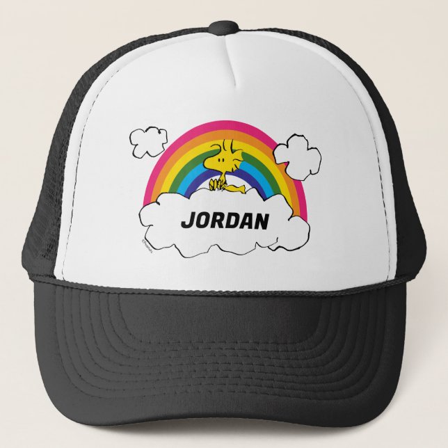 Personalised Peanuts Woodstock | Add Your Name Trucker Hat (Front)