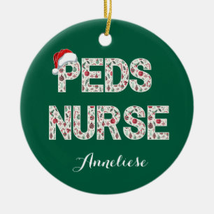 Personalised Peds Nurse Nurse ornament design
