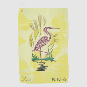 Personalised Pelican Bird Golf Towel