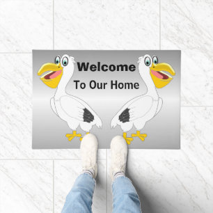 Personalised Pelican Design Doormat