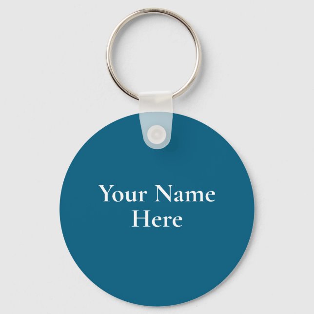 Personalised Pelican landing on post Key Ring (Back)