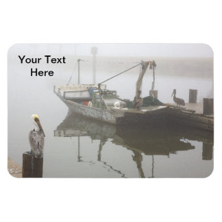 Personalised Pelicans and Fishing Boat Scene Magnet