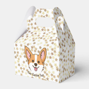 Personalised Pembroke Welsh Corgi Puppy Dog Stars Favour Box