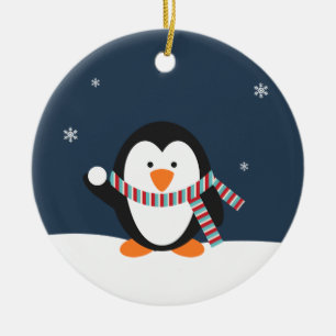 Personalised Penguin Christmas Ornament