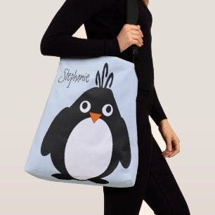 Personalised Penguin Design Crossbody Bag