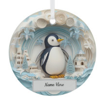Personalised Penguin Ornament